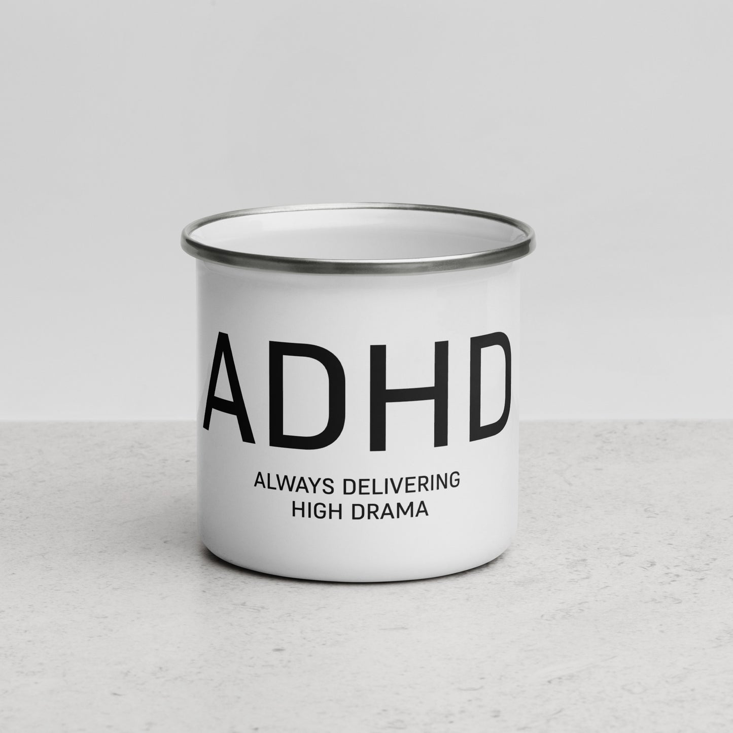 ADHD Enamel Mug 12 oz