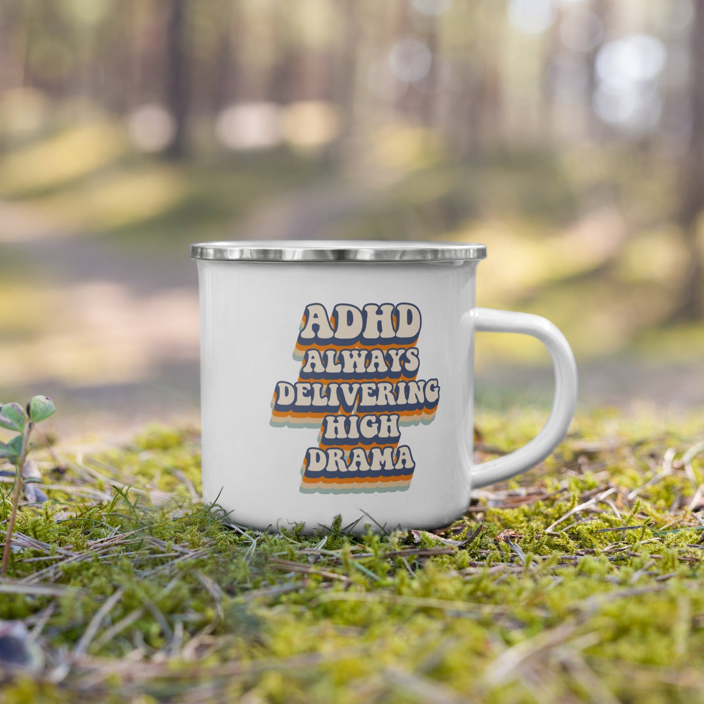 ADHD Enamel Mug 12 oz