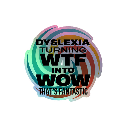 Dyslexia Holographic stickers