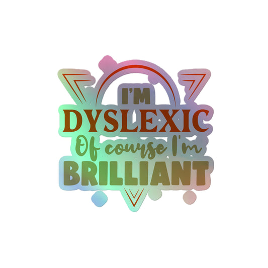 Dyslexia Holographic stickers