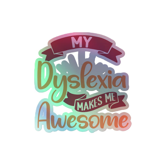 Dyslexia Holographic stickers