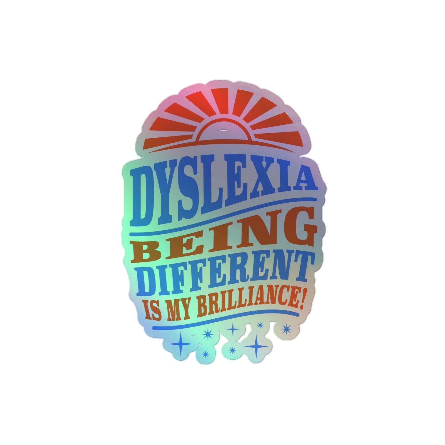 Dyslexia Holographic stickers