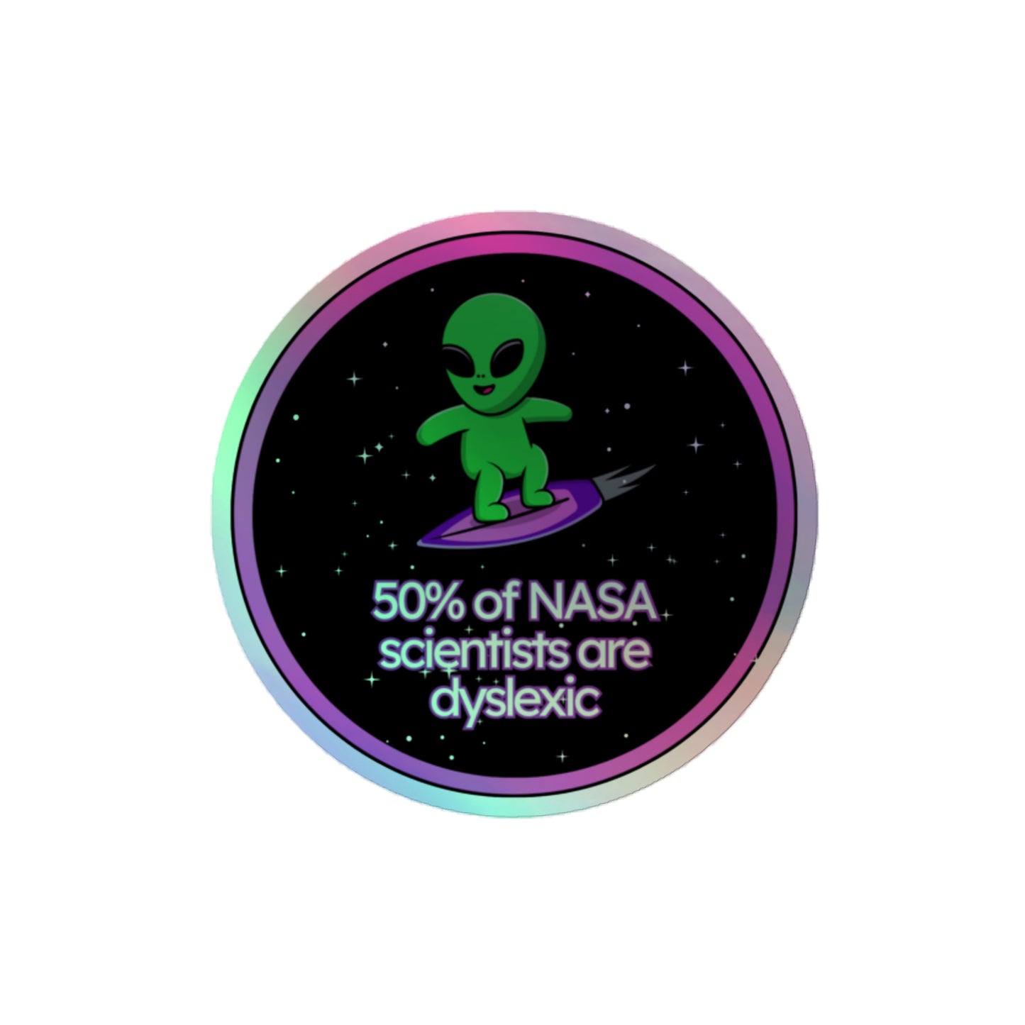 Dyslexia Holographic stickers