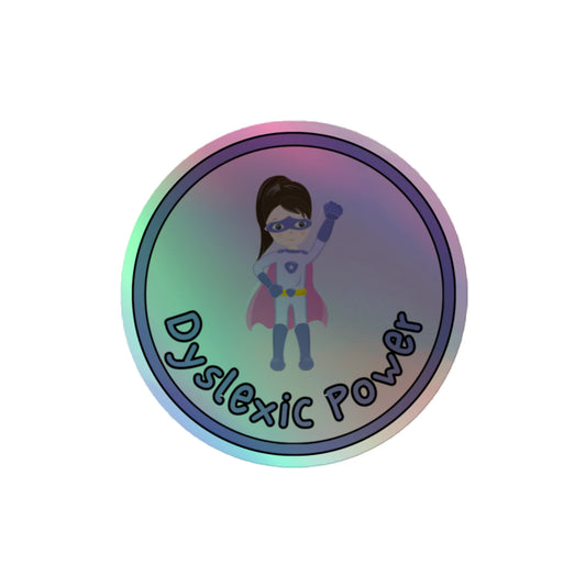 Dyslexia Holographic stickers