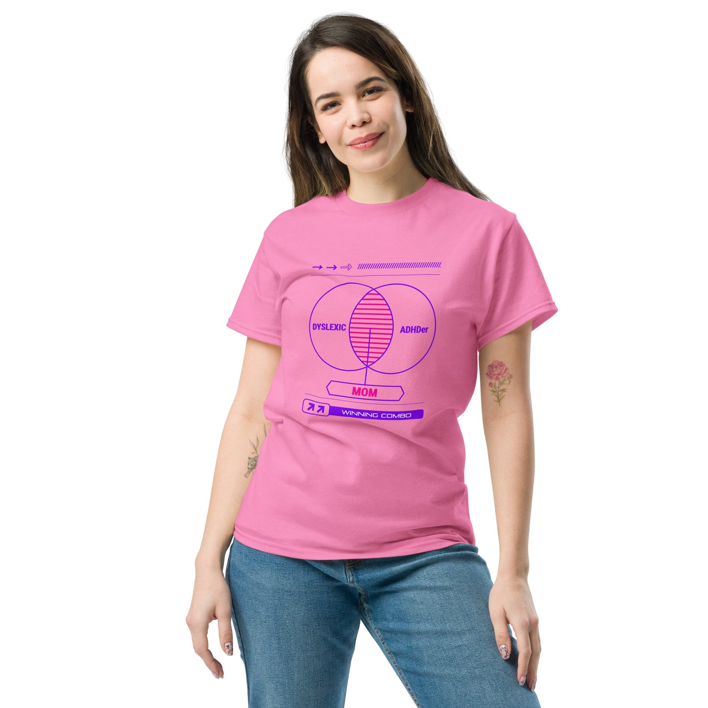 Dyslexia and ADHD Tshirt womens